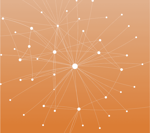 Annwn knowledge graph: a central hub of nodes connected to satellite hubs